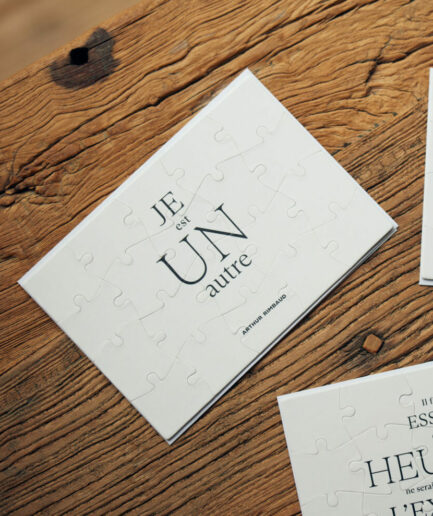 Carte postale puzzle - Je est un autre - Arthur Rimbaud