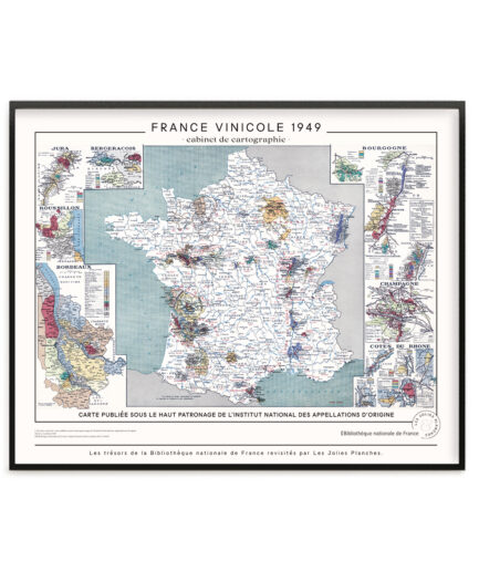 Carte de France vinicole