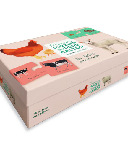 Premiers puzzles du Père Castor - Les bébés animaux - 10 puzzles de 2 pièces