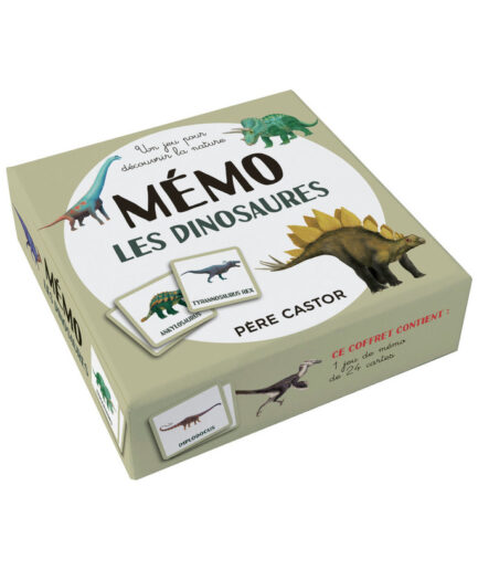 Mémo des dinosaures - Un jeu pour les petites mains