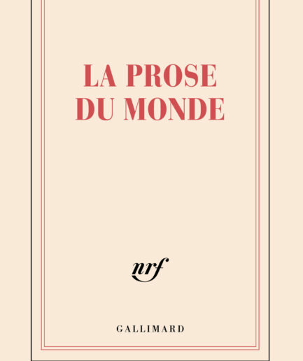 Carnet «La prose du monde»