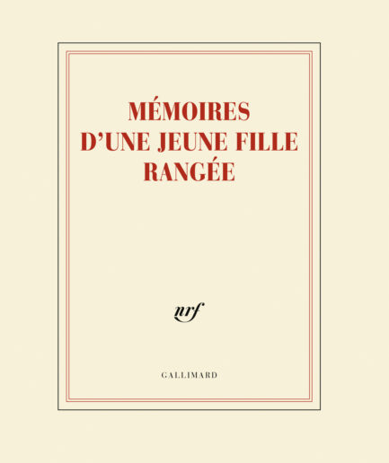 Cahier «Mémoires d'une jeune fille rangée»