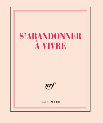 Carnet carré «S'abandonner à vivre»