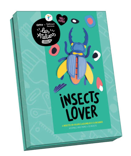 Insects lover - 4 insectes en volume à assembler et à encadrer