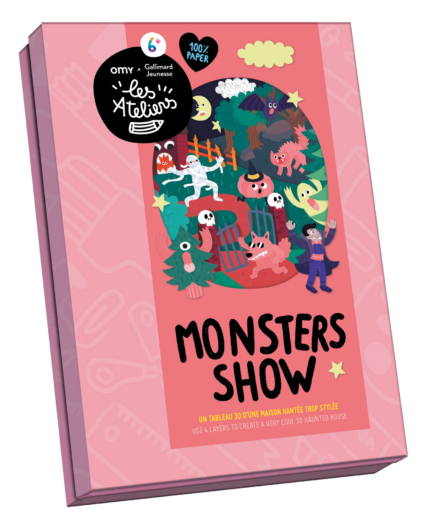 Monsters show - Un tableau 3D d'une maison hantée trop stylée