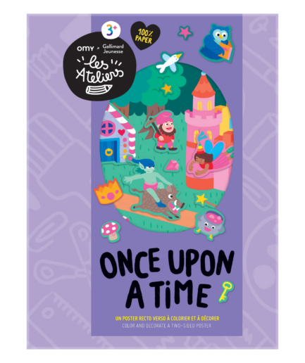 Once upon a time - Un poster recto verso à colorier et à découper