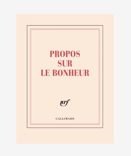 Carnet carré « Propos sur le bonheur »