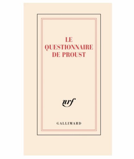Carnet «Le questionnaire de Proust»