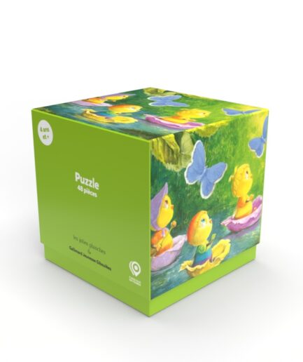 Puzzle Drôles de petites bêtes - 3 abeilles aux papillons 48 pièces