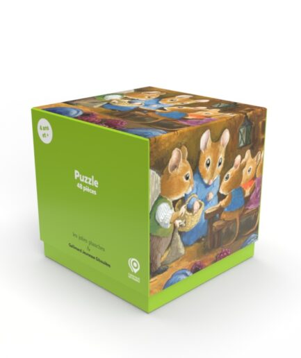 Puzzle Drôles de petites bêtes - le dîner des souris 48 pièces