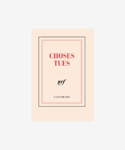 Carnet poche «Choses tues»