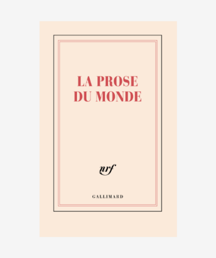 Carnet «La prose du monde»