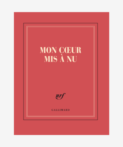 Carnet carré «Mon cœur mis à nu»