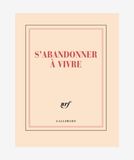 Carnet carré «S'abandonner à vivre»