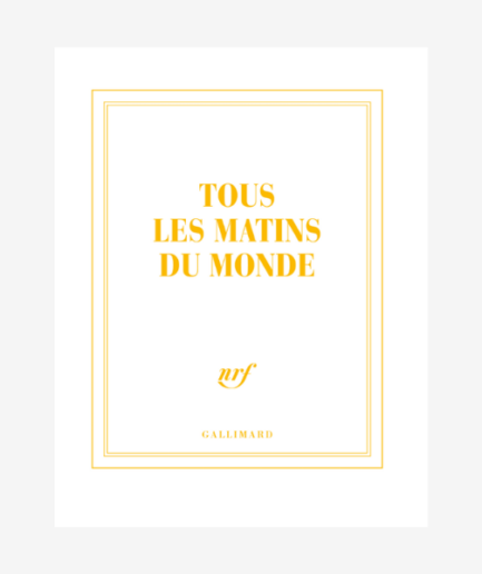 Carnet carré «Tous les matins du monde»