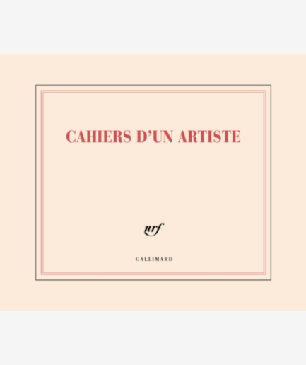 Carnet de dessin «Cahiers d'un artiste»