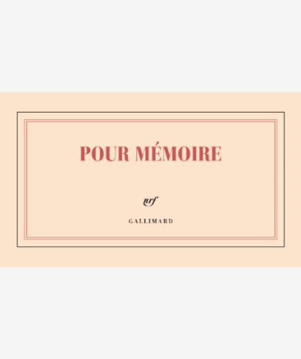 Bloc «Pour mémoire»