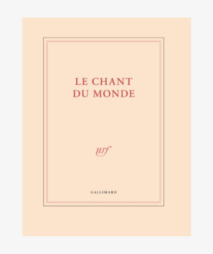 Carnet de dessin «Le chant du monde»