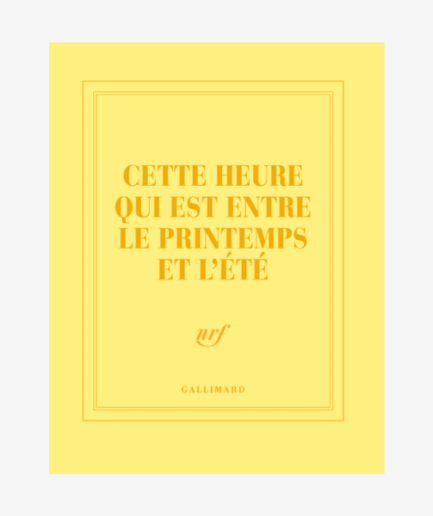 Carnet carré « Cette heure qui est entre le printemps et l'été »