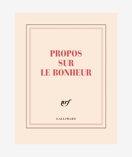 Carnet carré « Propos sur le bonheur »