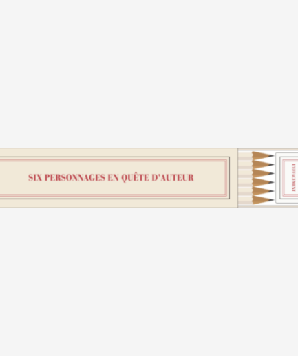 Étui crayons et gomme « six personnages en quête d'auteur »