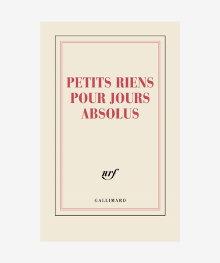 Carnet ligné "Petits riens pour jours absolus"
