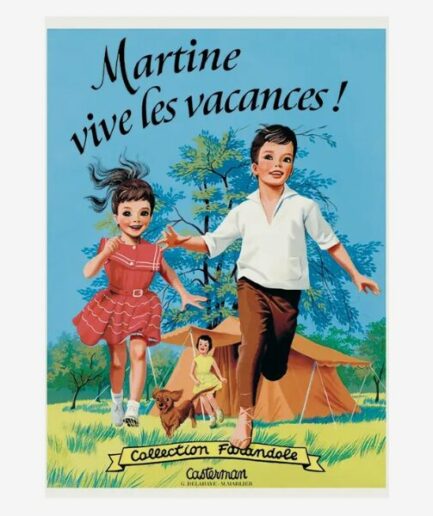 Affiche «Martine vive les vacances !» - 30 x 40 cm