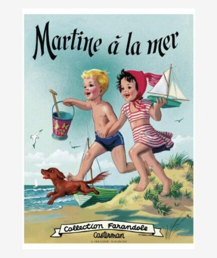 Affiche «Martine à la mer» - 30 x 40 cm