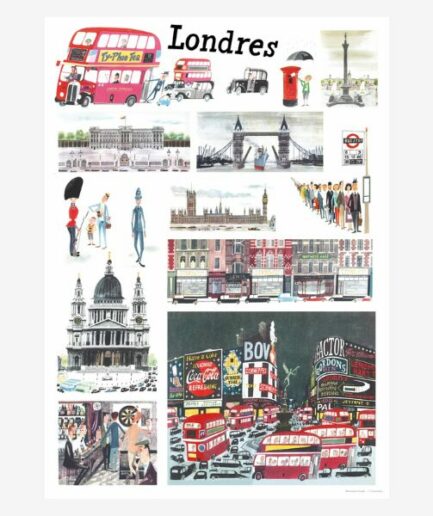 Affiche «Sasek - Londres» - 50 x 70 cm